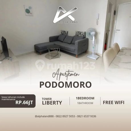 Disewa Apartment Podomoro Medan Tower Liberty Lt 12