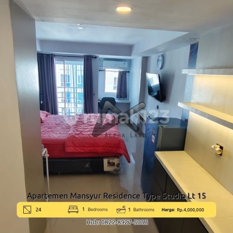 Disewa Apartemen Mansyur Diamond Studio Lt 15