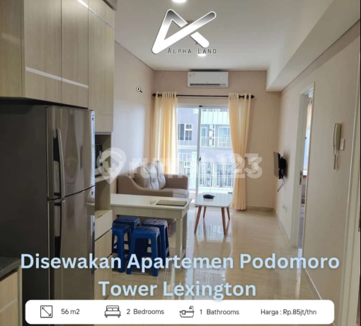 Disewakan Unit Apartemen Podomoro Medan Lexington Type 2 Bedroom 