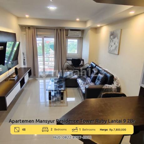 Apartemen Mansyur Residence Tower Ruby Lantai 9 2 Bedroom