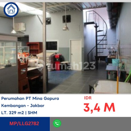 For Sale Bank Auction House in Joglo, Kec. Kembangan, West Jakarta City (formerly West Jakarta Mayor's Residence).