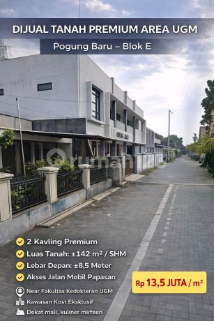 Premium Land for Sale in Pogung Baru Block E - UGM Area
