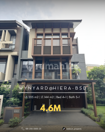 Dijual Rumah Mewah 3Lantai di Kawasan Premium BSD - Dekat Mall Aeon, Ice BSD, Stasiun Kereta dan Tol Legok BSD