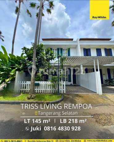 Dijual Rumah Hunian Siap Huni Lokasi Tenang Triss Living, Rempoa - Tangerang Selatan