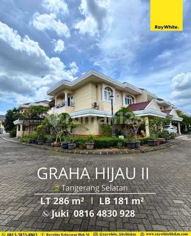 Dijual Rumah Dalam Cluster Posisi Hoek Graha Hijau Ii - Tangerang Selatan