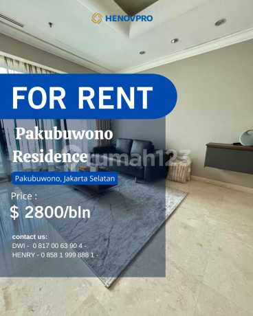 Pakubuwono Residence For Rent Best Unit 2+1 BR Full Furnish Best