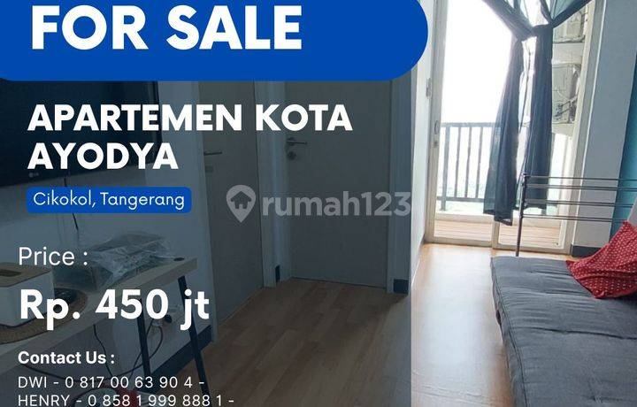 Dijual Apartement. AYODHYA 2BR FURNISH City View Best Unit