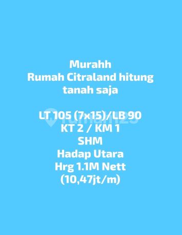Murah Citraland - Woodland Alam Hijau Taman Puspa Raya Tpr Oakwood Grand Eastwood Pelican Hill