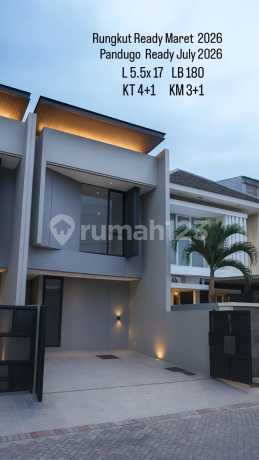 Rumah Murah Premium Quality 2 Lantai di Pandugo Timur Siap Huni
