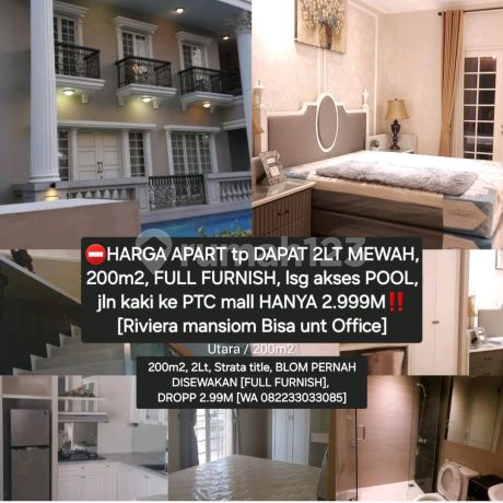 Fs: Riviera Mansion Apart2lt @waterplace Pakuwon Indah Bu Nego Sampai Deal