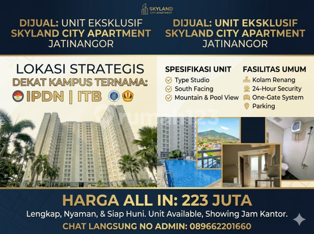 Jual Apartemen Akses Dekat Kampus Unpad Itb