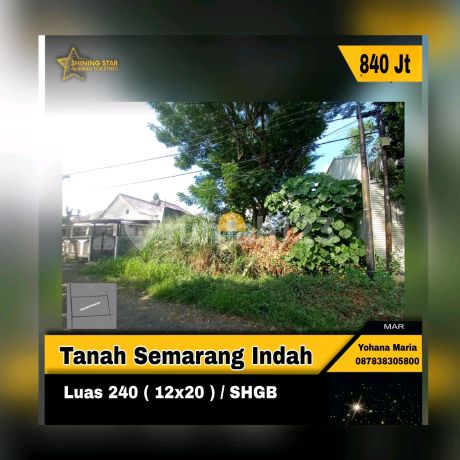 Tanah Murah Jual Cepat Siap Bangun Perumahan Semarang Indah Dekat Kota
