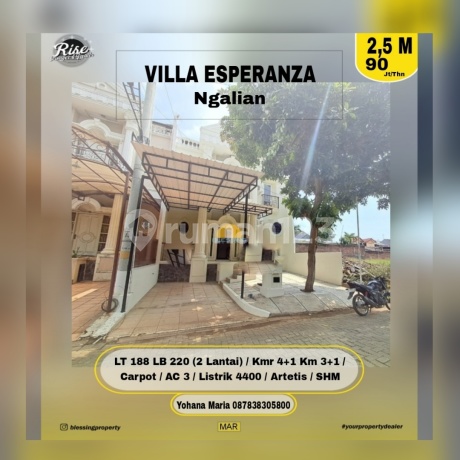 Rumah Cluster One Gate Sistem Villa Esperanza Ngaliyan