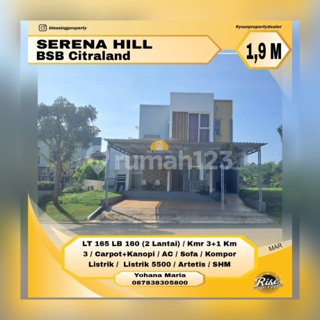 Rumah Dua Lantai Bagus Bukit Semarang Baru