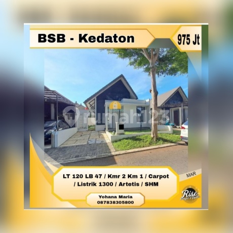 Rumah Kedaton Bukit Semarang Baru One Gate Cluster