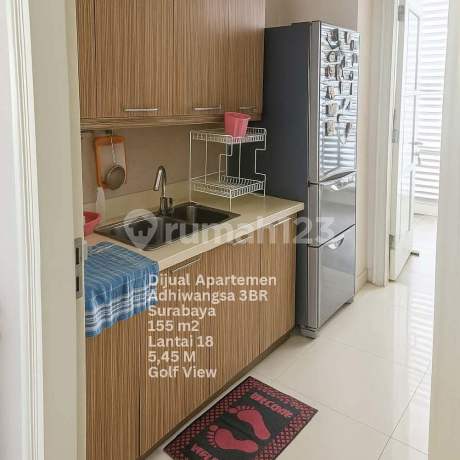 DIJUAL APARTEMEN ADHIWANGSA 3BR GOLF VIEW 155m2 SURABAYA BARAT