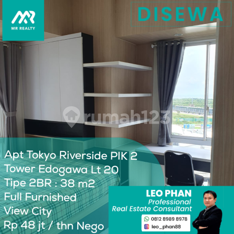 Apartement Tokyo Riverside Pik 2 Tower Edogawa LT 20, 2Br, Full Furnished