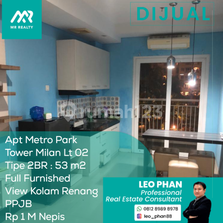 Metro Park Tower Milan LT 2 Apartment, 2 Bedrooms, Fully Furnished