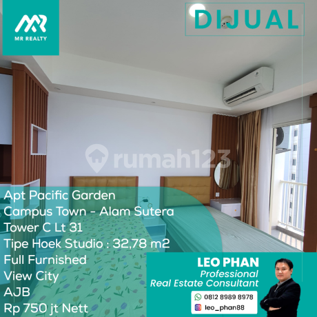 Apartement Pacific Garden Campus Town Tower C Lt 31, Studio, Full Furnished