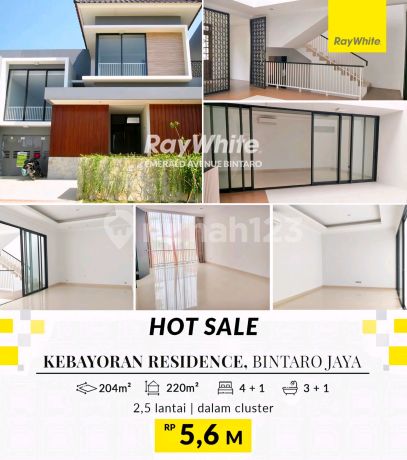 View Taman!! Dijual Segera! Baru Renovasi, Strategis, Hanya 2 Menit Menuju Akses Tol, Stasiun Krl, Bxc Mall, Rspib, Dll Di Kebayoran Residence, Bintaro Jaya Sektor 7