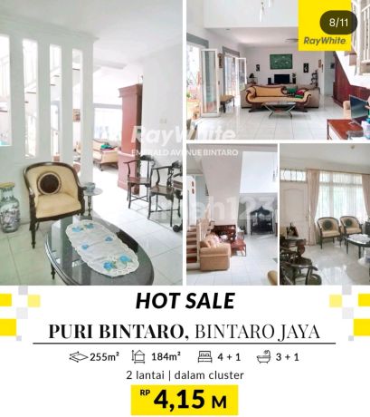 Dijual Cepat, Rumah di Puri Bintaro, Lokasi Strategis; Dekat Akses Tol; Stasiun KRL, Mall, Rs, Sekolah, Dll di Puri Bintaro, Bintaro Jaya Sektor 9 Dijual Cepat, Rumah di Puri Bintaro, Lokasi Strategis; Dekat Akses Tol; Stasiun KRL, Mall, Rs, Sekolah, Dll di Puri Bintaro, Bintaro Jaya Sektor 9