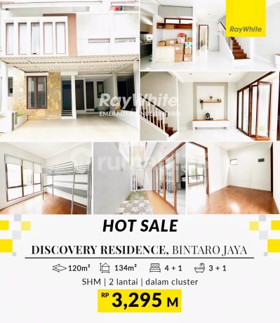 Turun Harga!! Lokasi Strategis; Hanya 2 Menit Menuju Pintu Tol, Stasiun KRL , Bxc Mall, Rspib, Sekolah, Dll di di Discovery Conserva, Bintaro Jaya