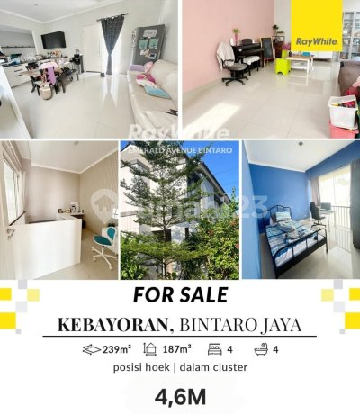 Turun Harga! Rumah 2 Lantai, Lokasi Strategis; Dekat Akses Tol, Stasiun KRL, Mall, Rs Dll di Custer Kebayoran Village , Bintaro Jaya