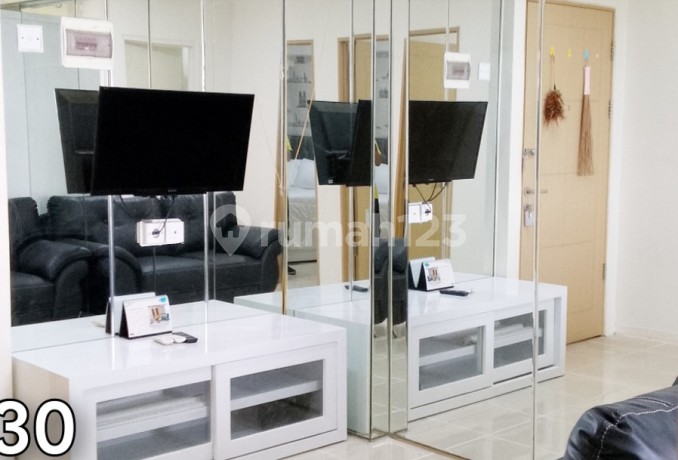 Apartemen Educity 2 kamar Bagus lantai atas Full Furnished mewah