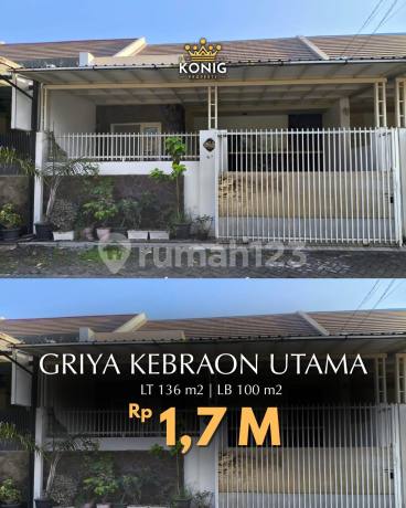 1.5-Story House, Griya Kebraon Utama Surabaya, Excellent Condition
