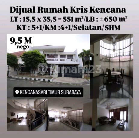 Runah 2lt Kris Kencana Belakang Ciputra World Surabaya Barat