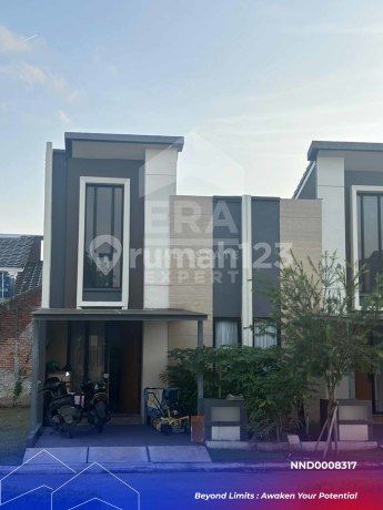 Beautiful House for Sale in a Cluster with Garden View at Grand Duta City, Bekasi.