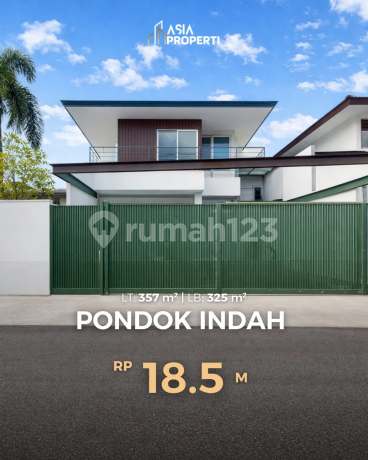 New House Ready to Occupy in Pondok Indah with Main Road Access, Rare SHM