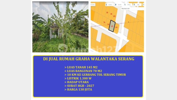 jual Rumah tua graha walantaka luas tanah 145 Serang banten jual Rumah tua graha walantaka luas tanah 145 Serang banten