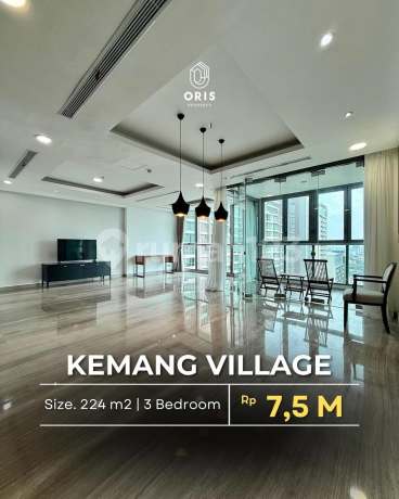 Fully Furnished 3 BR Apartement Bloomington Kemang Village LB 224