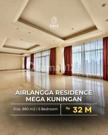 Luxurious 5 BR Airlangga Residence di Mega Kuningan, LB 880