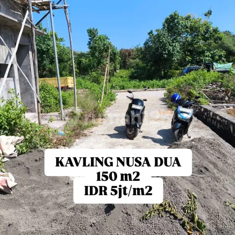 Dijual Tanah Kavling 150m2 Di Nusa Dua Bali