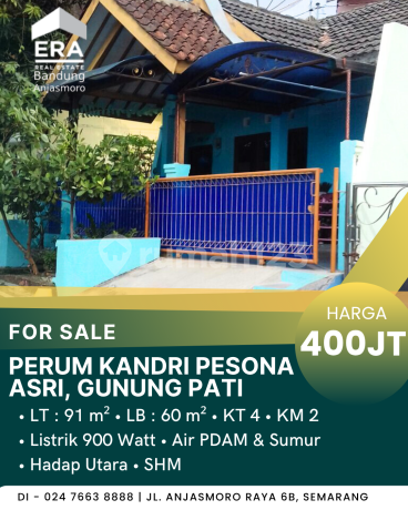 Dijual Rumah Di Perum. Kandri Pesona Asri