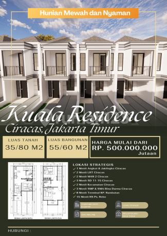 Cluster 500Jutaan Dekat LRT Ciracas Jakarta Timur