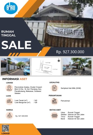 Rumah Cluster Crysant Perum Azalea Makassar 