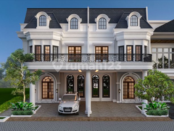 Rumah Baru Cempaka Putih 3 Lantai American Classic Hadap Timur
