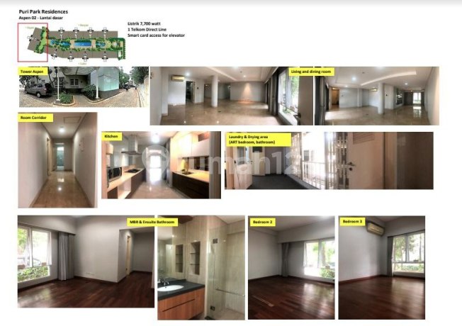 Dijual Cepat Apartemen Puri Park Residences, Kembangan