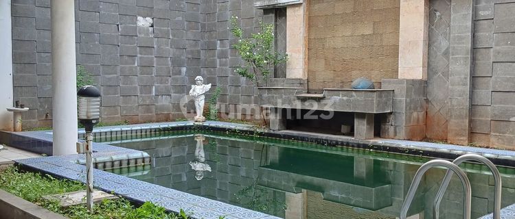 For Sale Old 2-Story House in Cempaka Putih Tengah with Swimming Pool 1