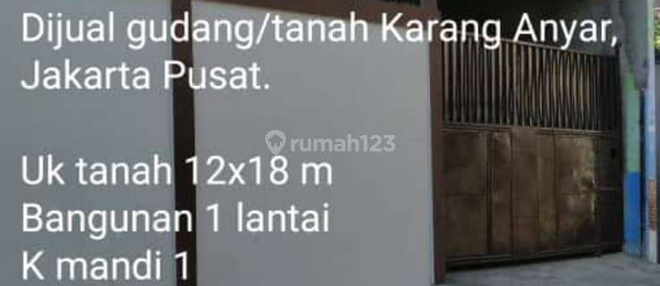 Gudang Karang Anyar,jakarta Pusat,harga Nego 1