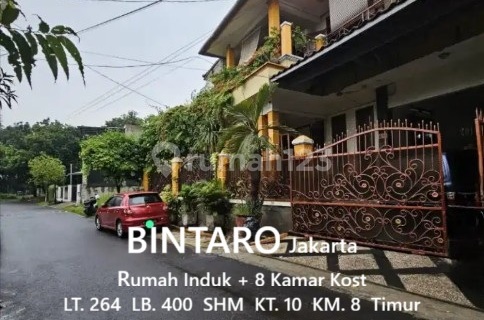 Rumah Induk dan 8 Kamar Kost di Komplek Bintaro, Jakarta Selatan 1