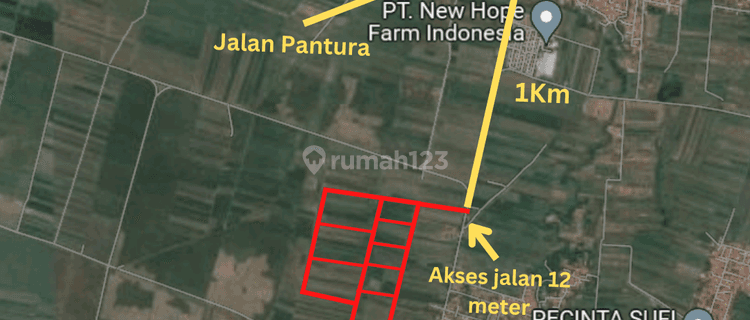 Dijual Tanah Industri Dekat Jalan Pantura 1
