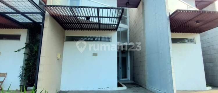 New House in Kebayoran Bintaro Modern Minimalist Mezzanine Concept 1