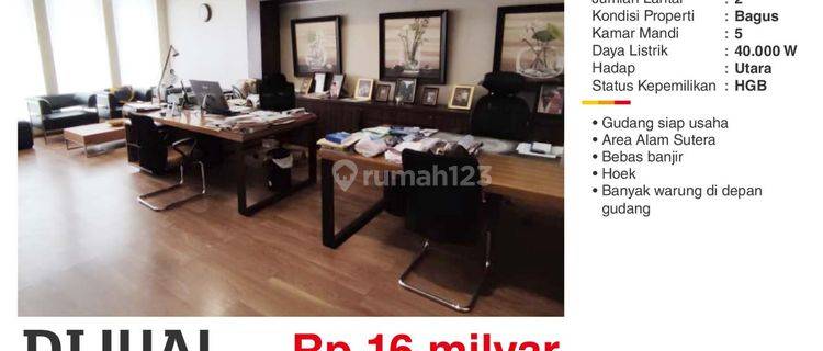 Barang Langka Gudang Siap Pakai Di Tengah Kota Tangerang Selatan 1