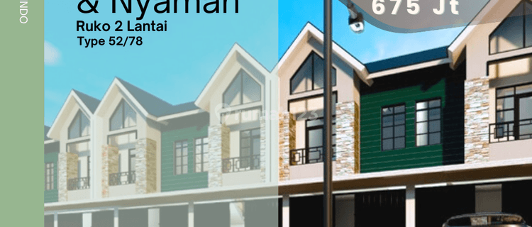  Ruko Last Unit Selangkah Ke Pusat Kota Cimahi, T. 52 600jtan 1