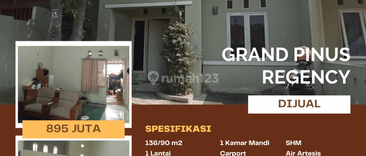 Dijual Rumah 800jutaan Dibawah Njop di Pinus Regency Kota Bandung 1