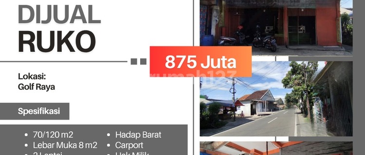 Shop house in Golf Raya Ujungberung, Bandung - strategic location, around 800 million. 1